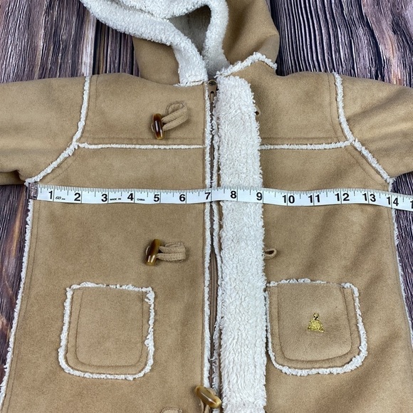 Baby Gap Faux Suede (Poly) & Shearling Bear Snow Onesie - Sz 6-12 Month - Picture 14 of 15